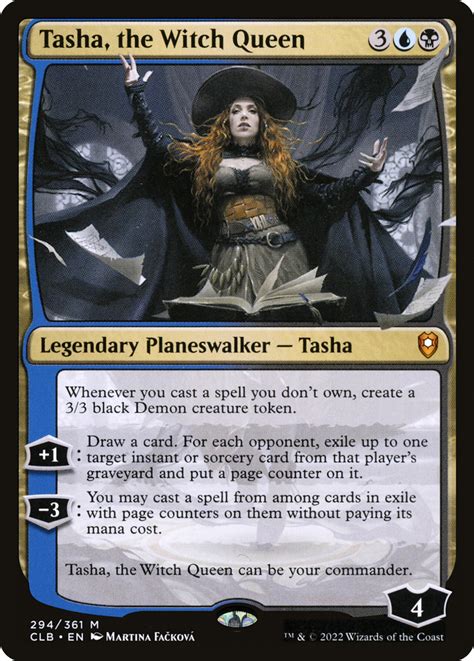 Defeating Your Opponents with Tasha, the Witch Queen as Commander: A Guide to Aggro Strategies